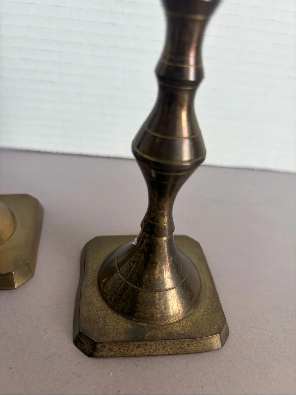 Brass Candlestick Pair - Classic Brass Home Accent